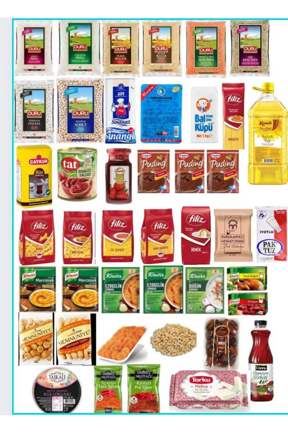 4 lt Ayçiçek Yağı Maksi Boy Ramazan Kumanya Erzak Avantaj Paketi 43 Parça