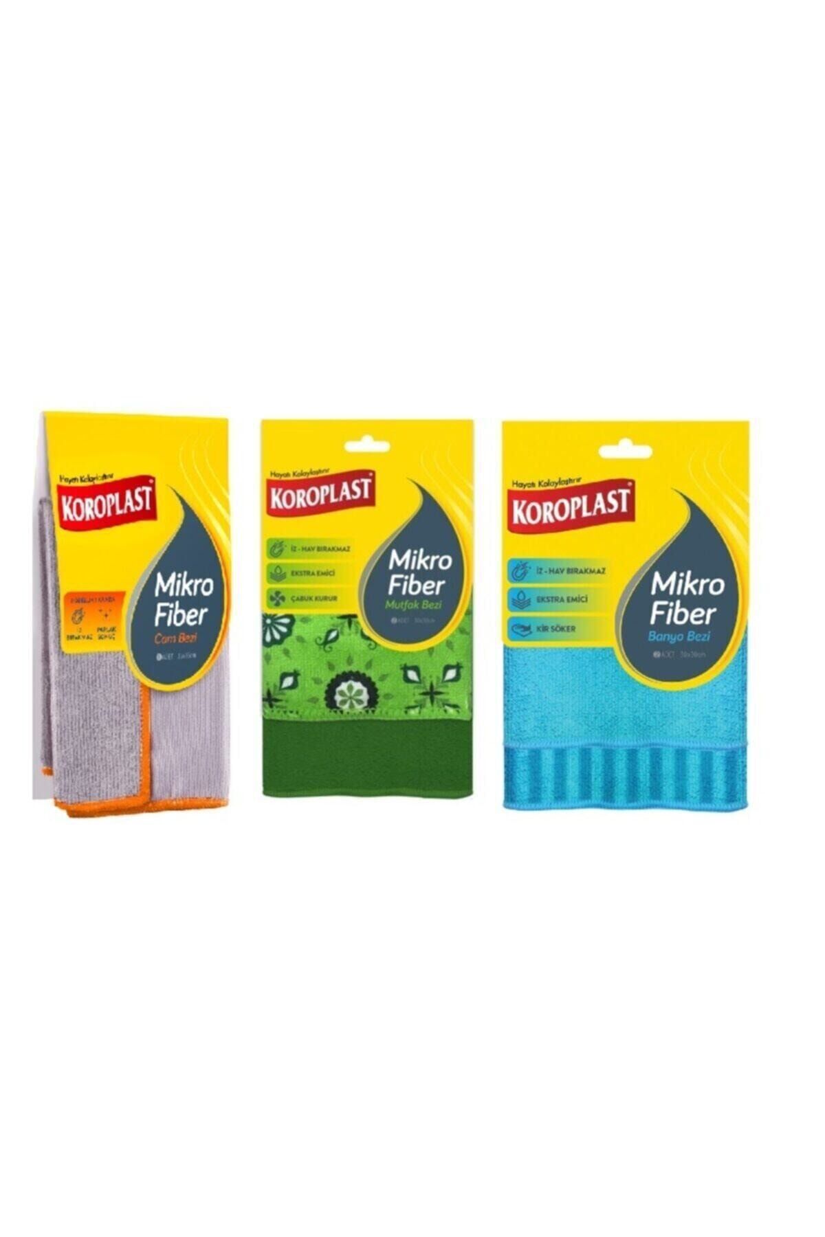Mikrofiber Seti 2li Mutfak+2li Banyo+1 Li Cam Bezi