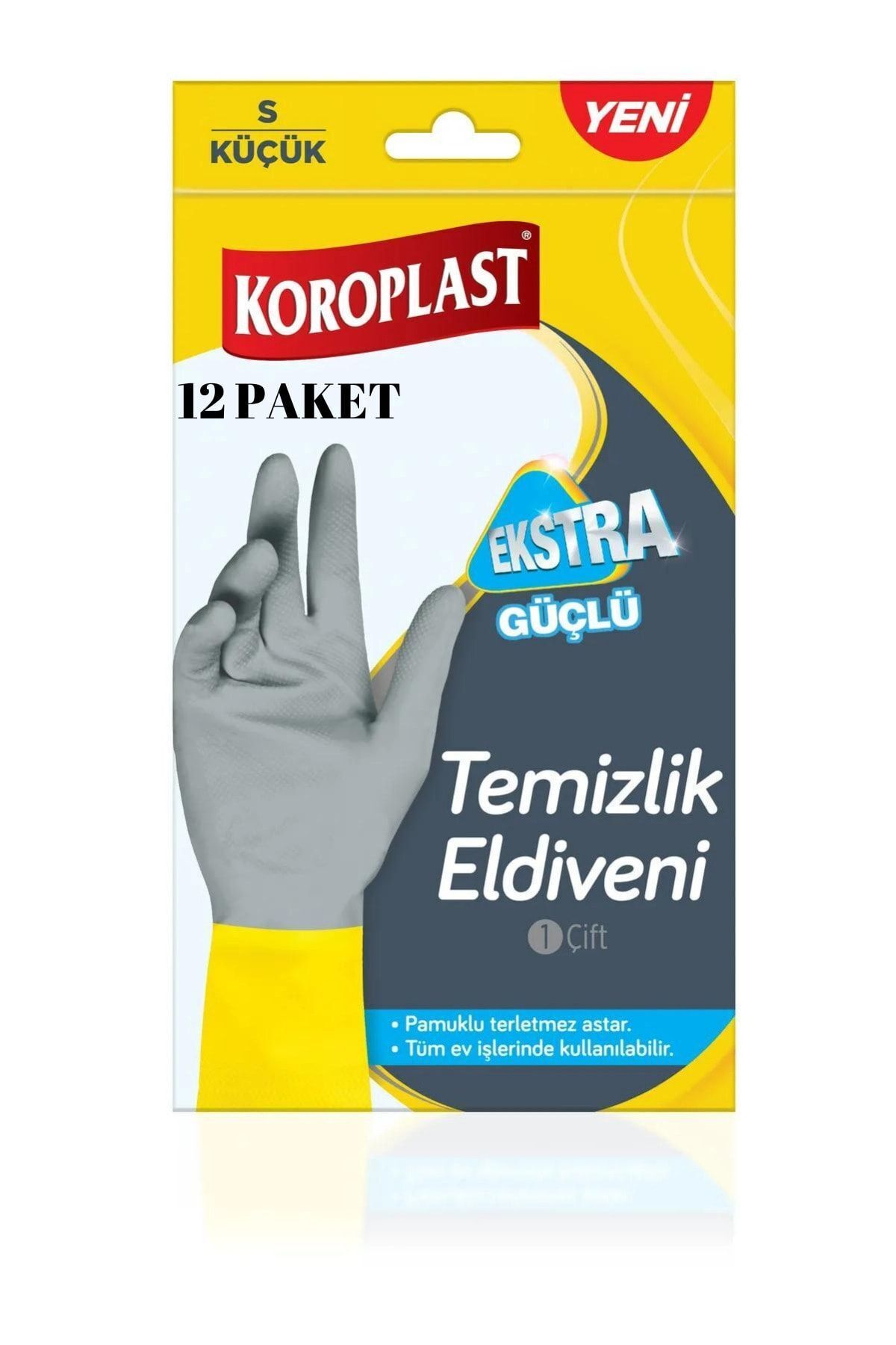 Temizlik Eldiveni Ekstra Güçlü -S- ( 12 PAKET )