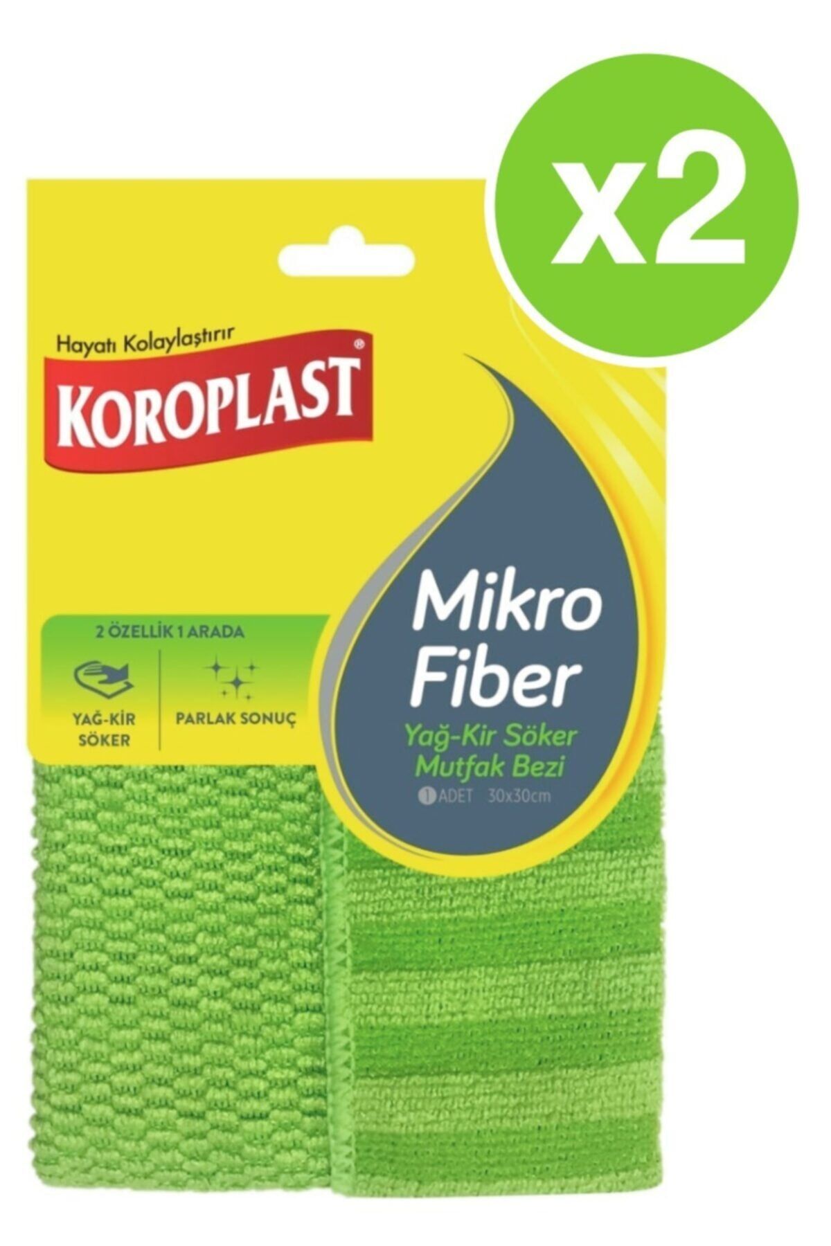 Mikrofiber Yağ Kir Söker Mutfak Bezi X 2 Paket