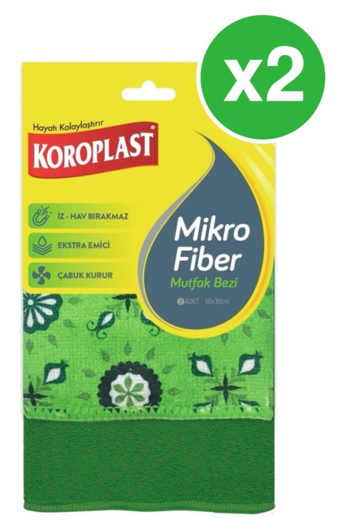 Mikrofiber Mutfak Bezi 2li X 2 Paket