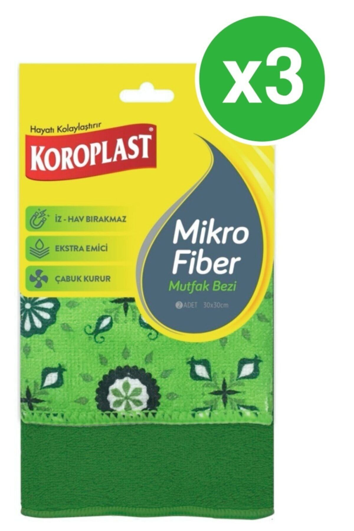 Mikrofiber Mutfak Bezi 2li X 3 Paket