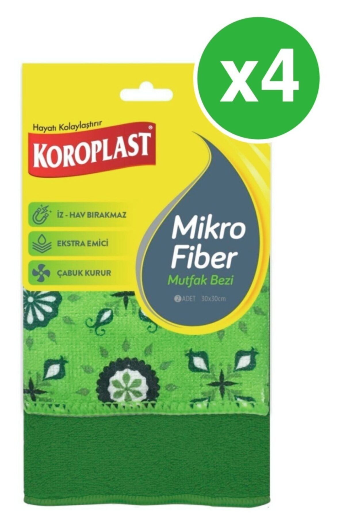 Mikrofiber Mutfak Bezi 2li X 4 Paket