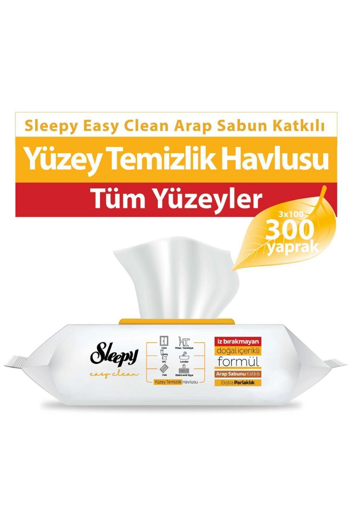 - YÜZEY TEMIZLİK HAVLUSU ARAP SABUNU 100LÜ - 3 PAKET