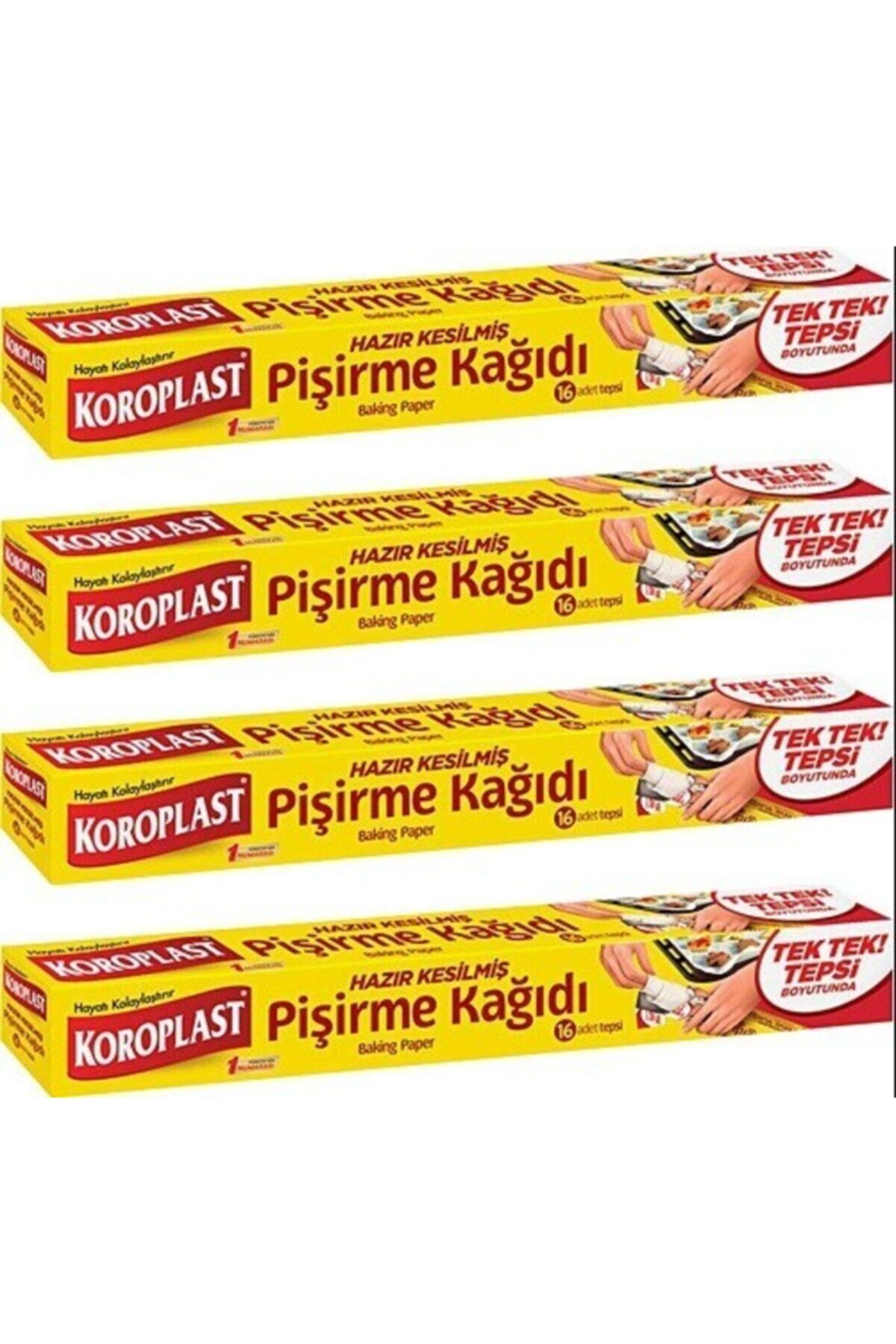 Hazır Kesilmiş Pişirme Kağıdı 16 Yaprak 4 Adet