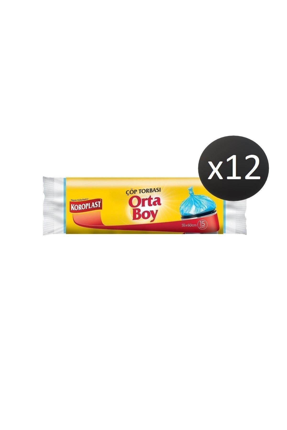 Çöp Torbası Orta Boy 15 Li X 12 Paket