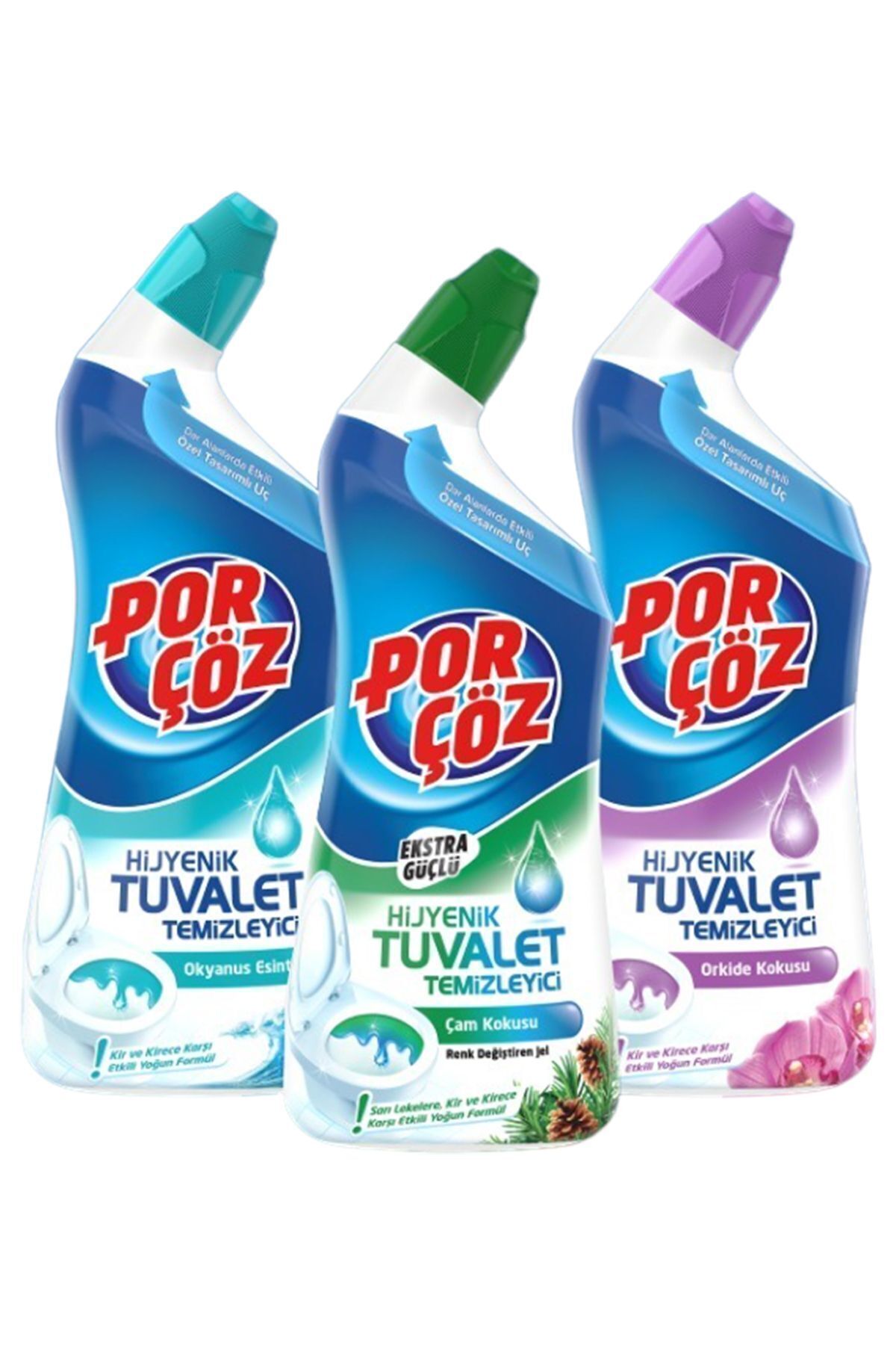 Hijyenik Tuvalet Temizleyici 3'lü Set