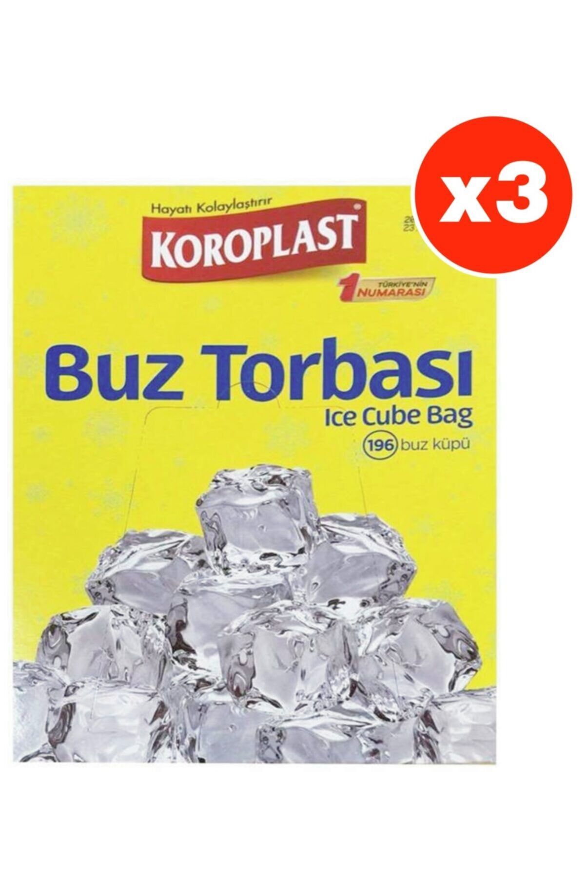 Buz Torbası 196 Küp X 3 Paket