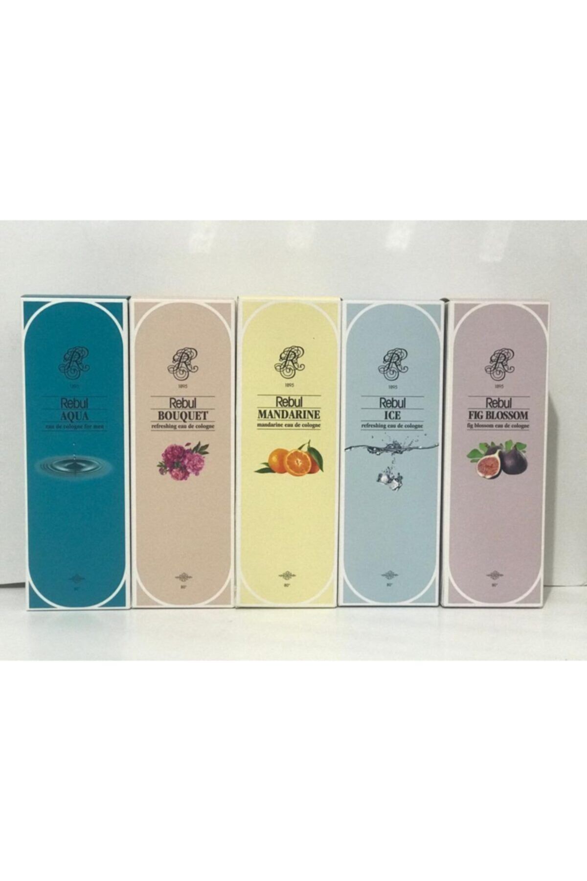 270 Ml 5'li Kolonya Set ( Fig Blossom + Bouquet + Mandarine + Ice + Aqua)