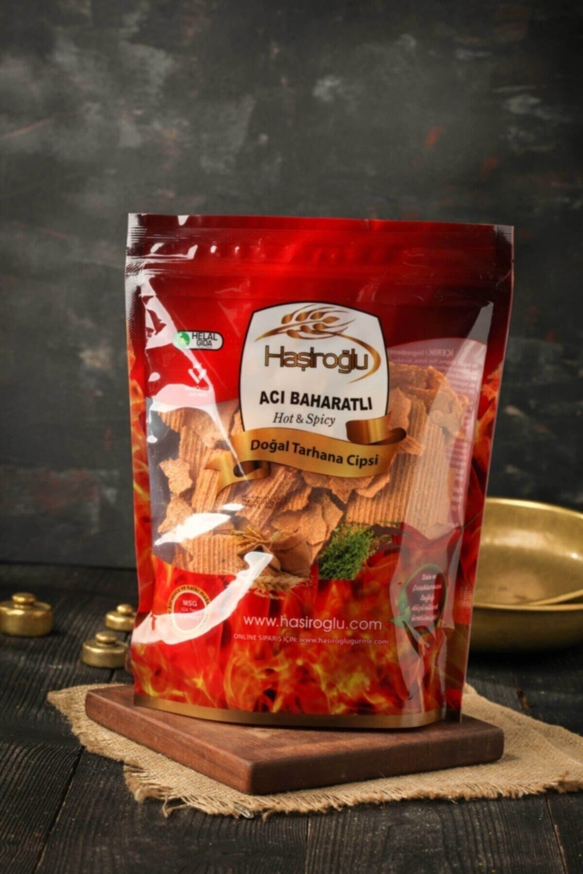 Haşiroğlu Acı Baharatlı Çerezlik Tarhana Cipsi 450gr