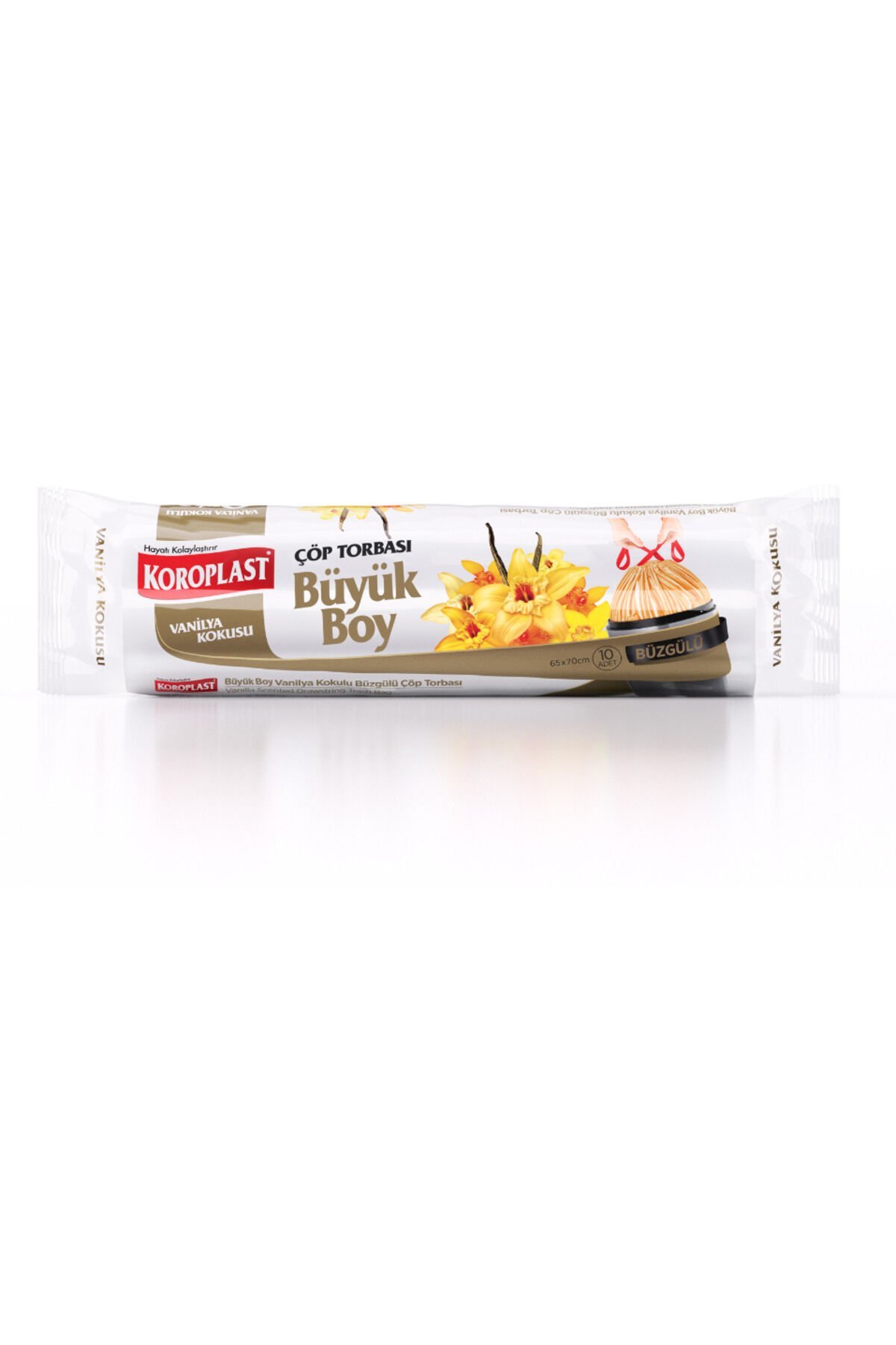 Vanilya Kokulu Büzgülü Büyük Boy Çöp Torbası